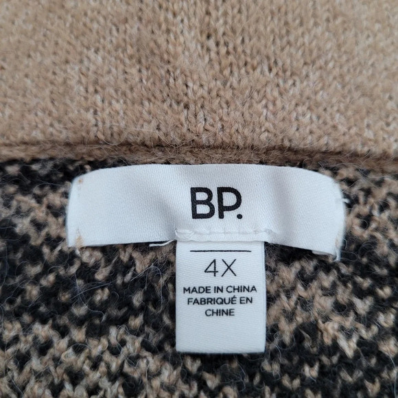 BP Women's Safari Swirl Sweater Skirt 4X Multicolor Knit Stretch Animal Print - Picture 2 of 8